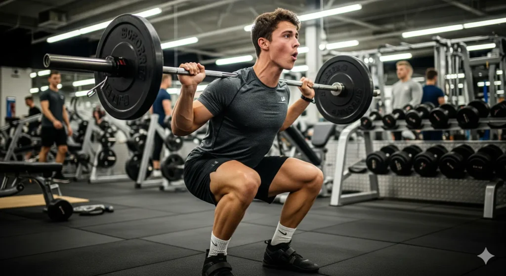 joven haciendo pesas como subir de peso- Manga Gastrica Endoscopica